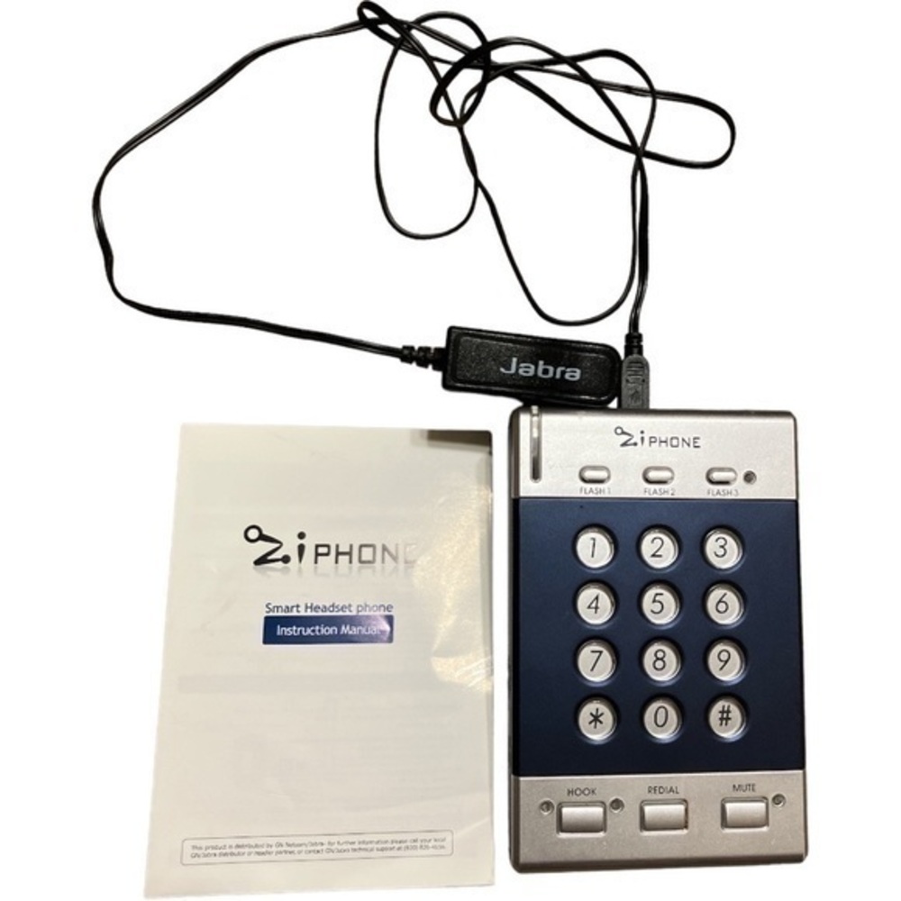 Ziphone with Jabra cord, Jabra/ GN Netcom Ziphone call center dial pad, manual